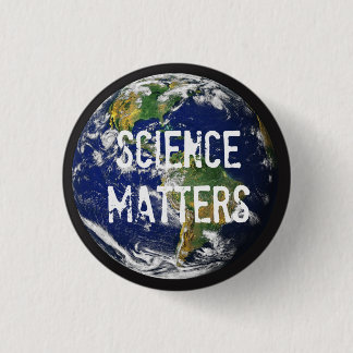 Science Matters 1-1/4 inch Mini Button. 1 Inch Round Button