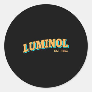 Science Mom Luminol Est. 1853 Vintage Chemistry Mo Classic Round Sticker