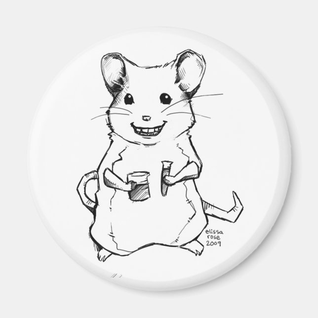 Science Mouse Magnet (Front)