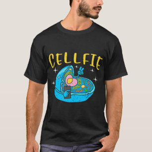 Science Nerd Cellfie Earth Taking Selfie Scientis T-Shirt