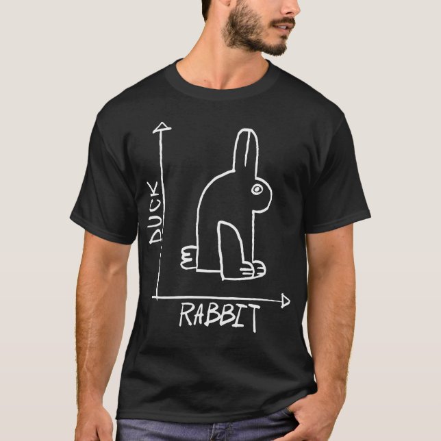 Science Nerd Duck Or Rabbit Physics Math Geek  T-Shirt (Front)