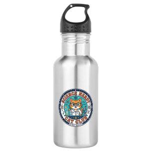 Science Nerdy Cat Cat Mom Gift Idea - Science Nerd 532 Ml Water Bottle