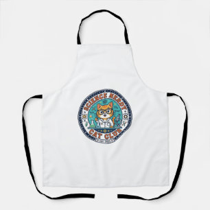 Science Nerdy Cat Cat Mom Gift Idea - Science Nerd Apron