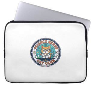 Science Nerdy Cat Cat Mom Gift Idea - Science Nerd Laptop Sleeve