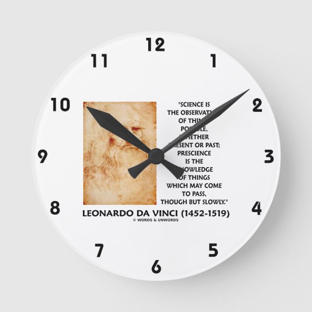 Science Observation Things Possible Prescience May Round Clock (Front)