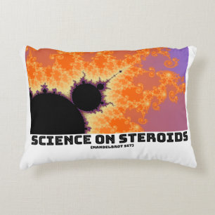 Science On Steroids Mandelbrot Fractal Accent Pillow