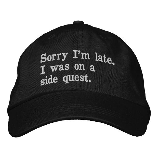 Science one word minimalism design embroidered hat (Front)