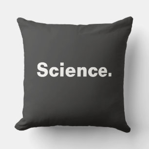 Science one word minimalism design  throw pillow