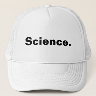 Science one word minimalism design trucker hat