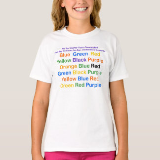 Science Optical Illusion Colour Chart T-Shirt