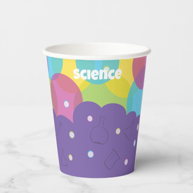 Science Party Cup - Kid's Birthday Party Cup (Back)