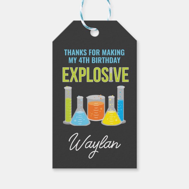 Science Party Favoriser les étiquettes en bleu (Devant)
