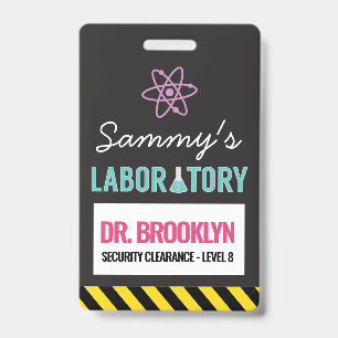 Science Party ID Badge