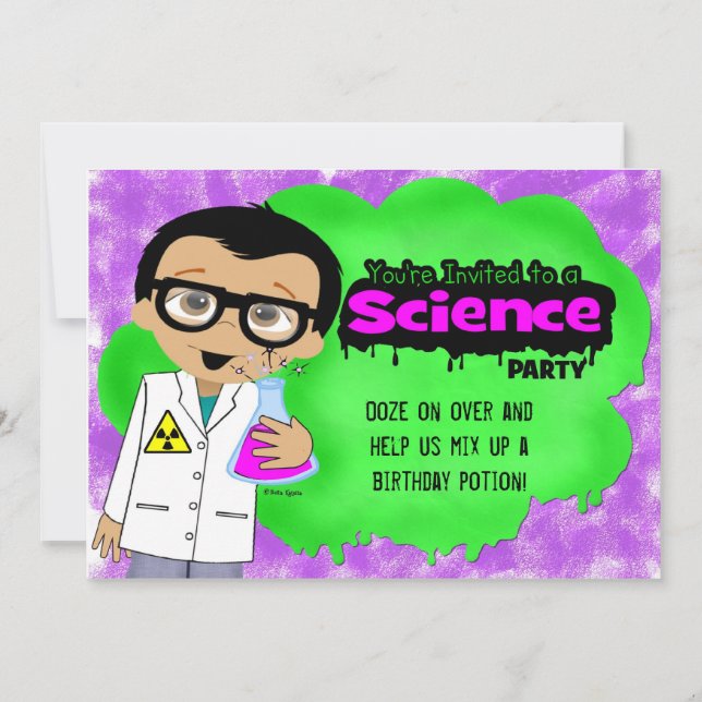 Science Party Invitation (Front)