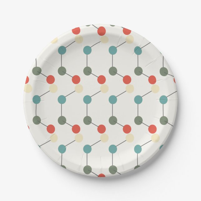 Science Party Laboratory Chemistry Fair Birthday Paper Plate (Front)