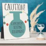 Science Party Laboratory Chemistry Fair Birthday Plaque<br><div class="desc">Designed by Dream Big Digital Design</div>