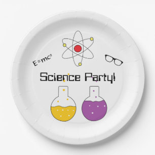 "Science Party" Paper Plates