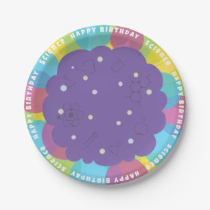 Science Party Plate - Kids Birthday Party