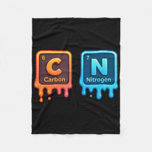 Science Periodic Table 67 Meme Aesthetic Funny 6 7 Fleece Blanket
