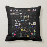 Science Physics Math Chemistry Biology Astronomy Throw Pillow<br><div class="desc">The perfect Gift when you Teaching Chemistry or are a Science Teacher in the school or university. A funny Science Apparel.</div>