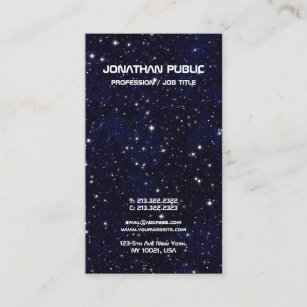Science Physics Space Universe Elegant Plain Business Card