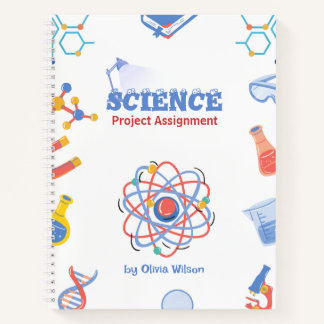 Science Project Assignment Notebook – Colourful Sc