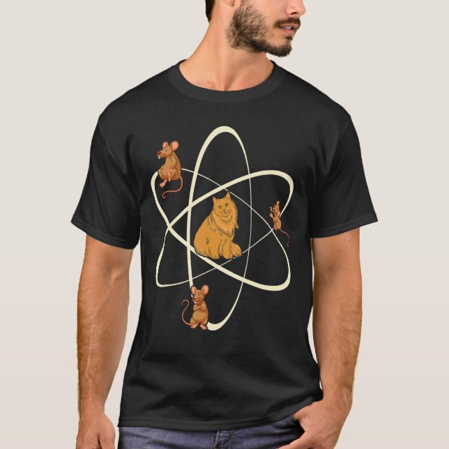 Science Proton cat T-Shirt (Front)