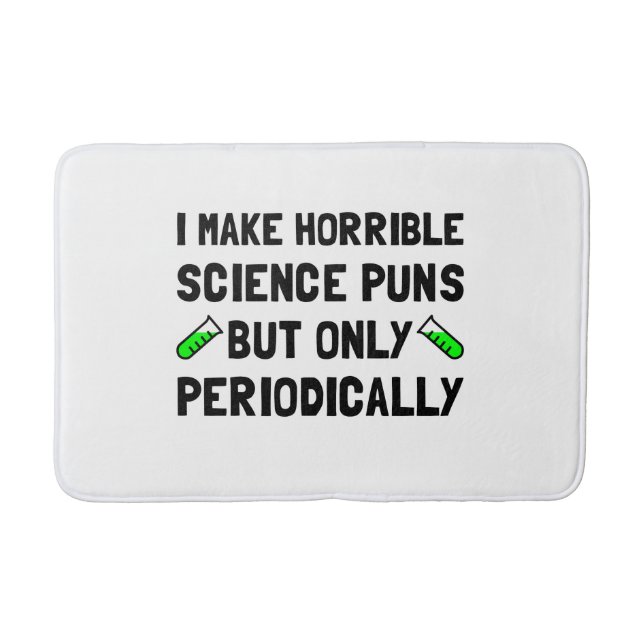 Science Puns Periodically Bath Mat (Front)