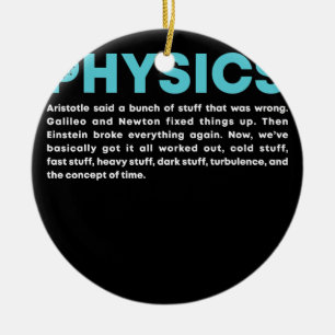 Science Quantum Mechanic Nerd Geek Physics Ceramic Ornament