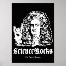 Science Rocks Affiche Sir Isaac Newton