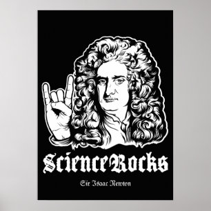 Science Rocks Affiche Sir Isaac Newton