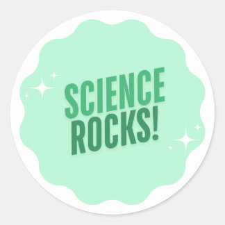 SCIENCE ROCKS! Sticker-Gifts for Teacher Classic Round Sticker