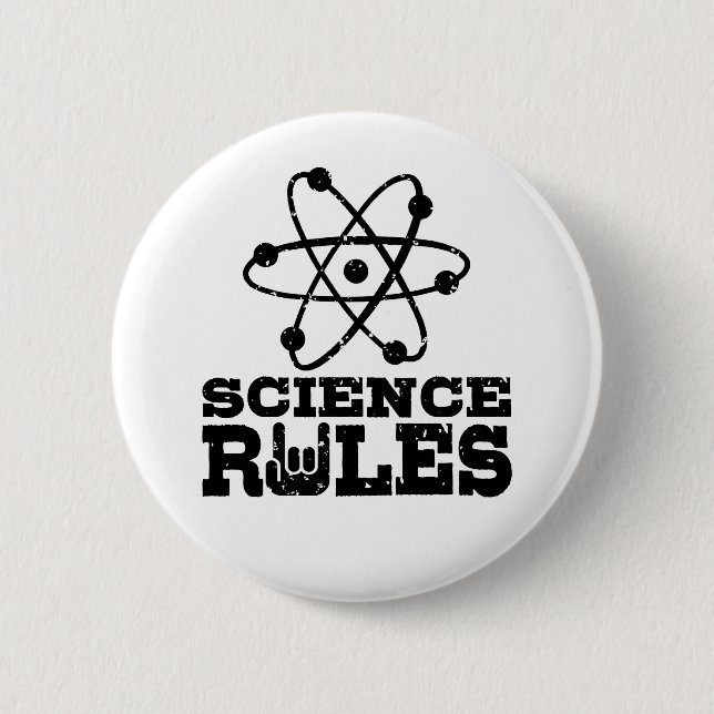Science Rules 2 Inch Round Button (Front)