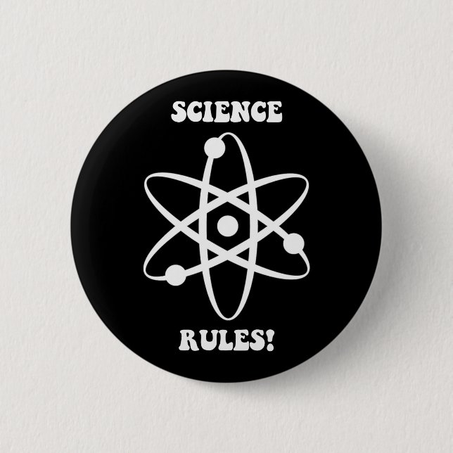 science rules 2 inch round button (Front)