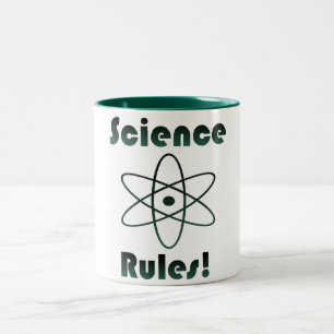 Science Rules Geek Two-Tone Coffee Mug