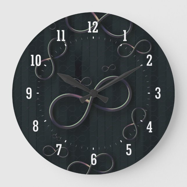 Science Rules | Infinity Geek Gifts Large Clock (Front)