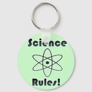 Science Rules Keychain