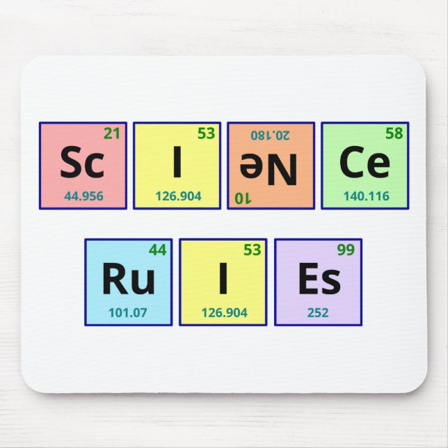 Science Rules Mouse Pad (Front)