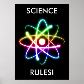SCIENCE RULES | Unique Atom Symbol Poster