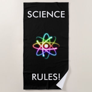 SCIENCE RULES Unique Beach Towel