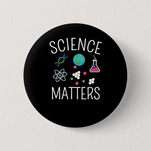 Science S - Funny Science Pun Sticker1  2 Inch Round Button (Front)