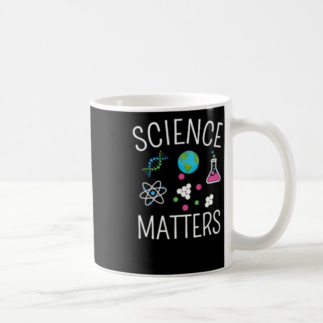Science S - Funny Science Pun Sticker1  Coffee Mug (Right)