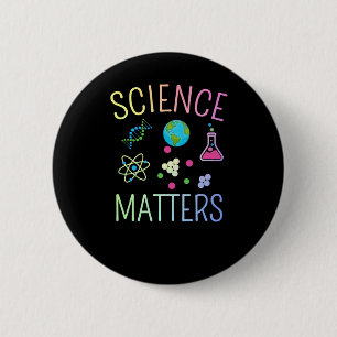 Science S - Funny Science Pun Sticker 2 Inch Round Button