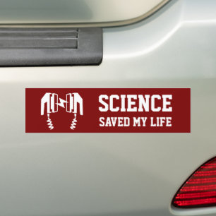 Science Saved My Life Bumper Sticker