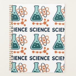 Science Subject Sticker – Flask, Molecules & Atom Planner