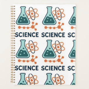 Science Subject Sticker – Flask, Molecules & Atom Planner