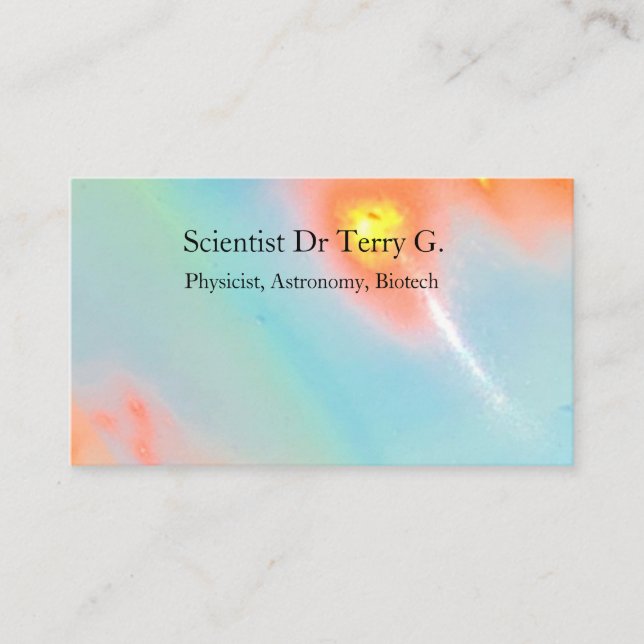 Science Sun Sky Space Cartes de visite spirituels (Devant)