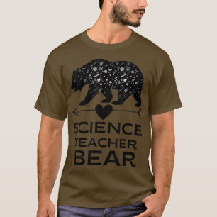 Science Teacher Bear, Funny Science Teacher Astron T-Shirt