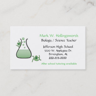 Science Teacher business cards