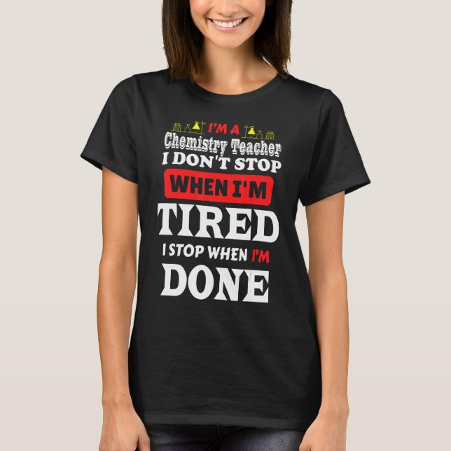 Science teacher Chemist Men Women tee (Front)
